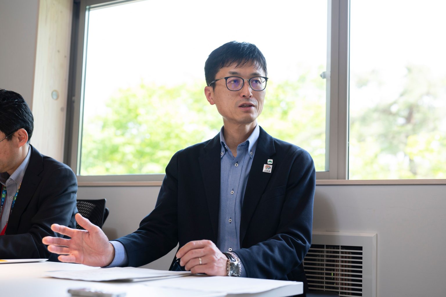 妙高市企画政策課長の岡田豊氏