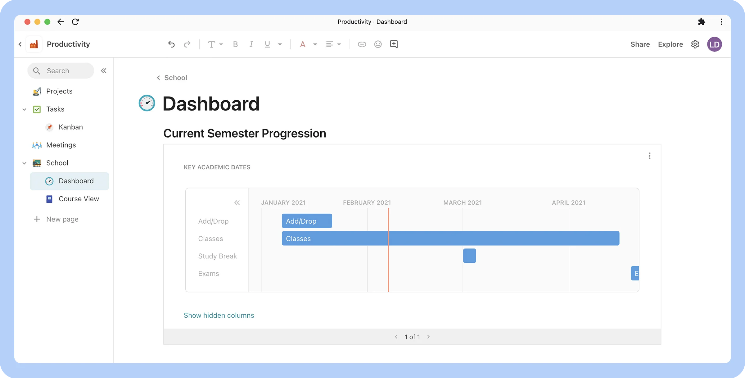 Screenshot of the Coda dashboard showcasing its interface from a user standpoint