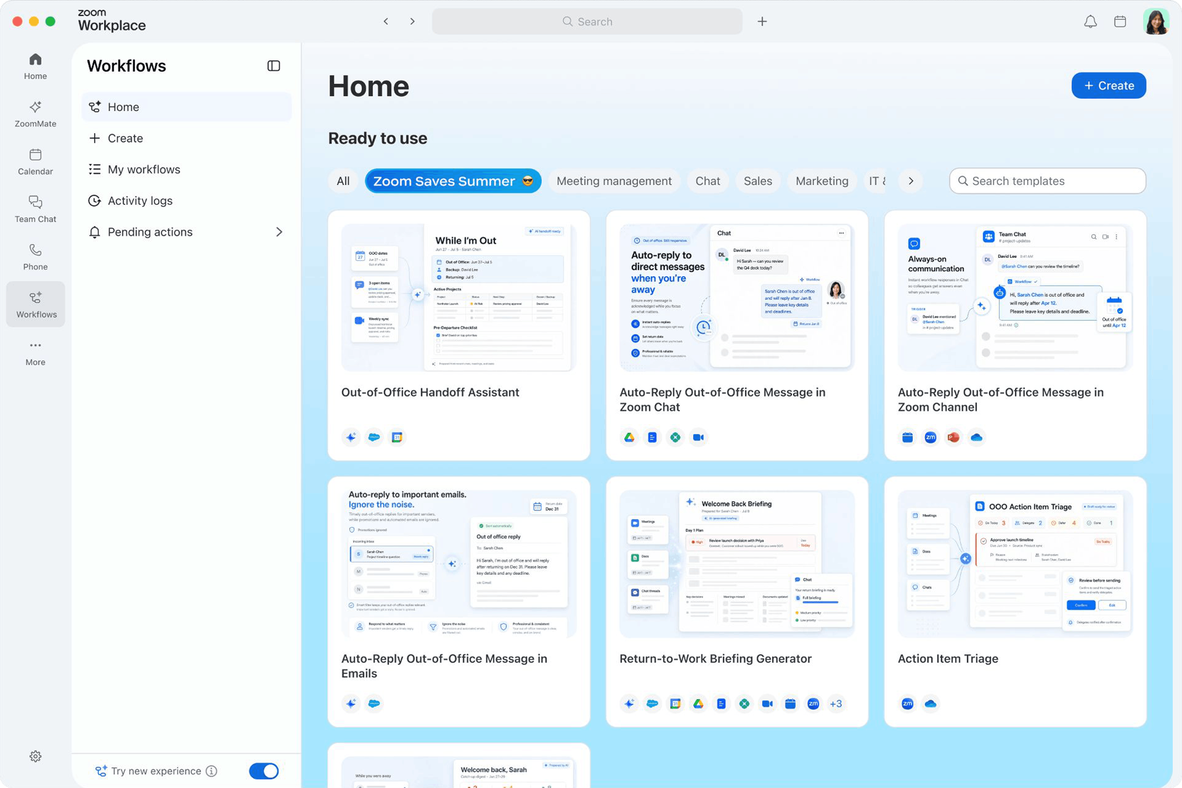 New Workflow Templates