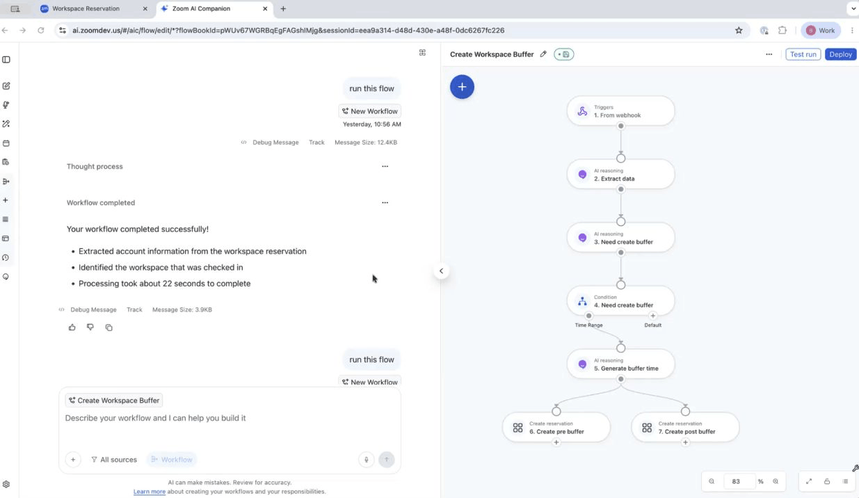 Workspace Reservation Meeting Buffer Automation
