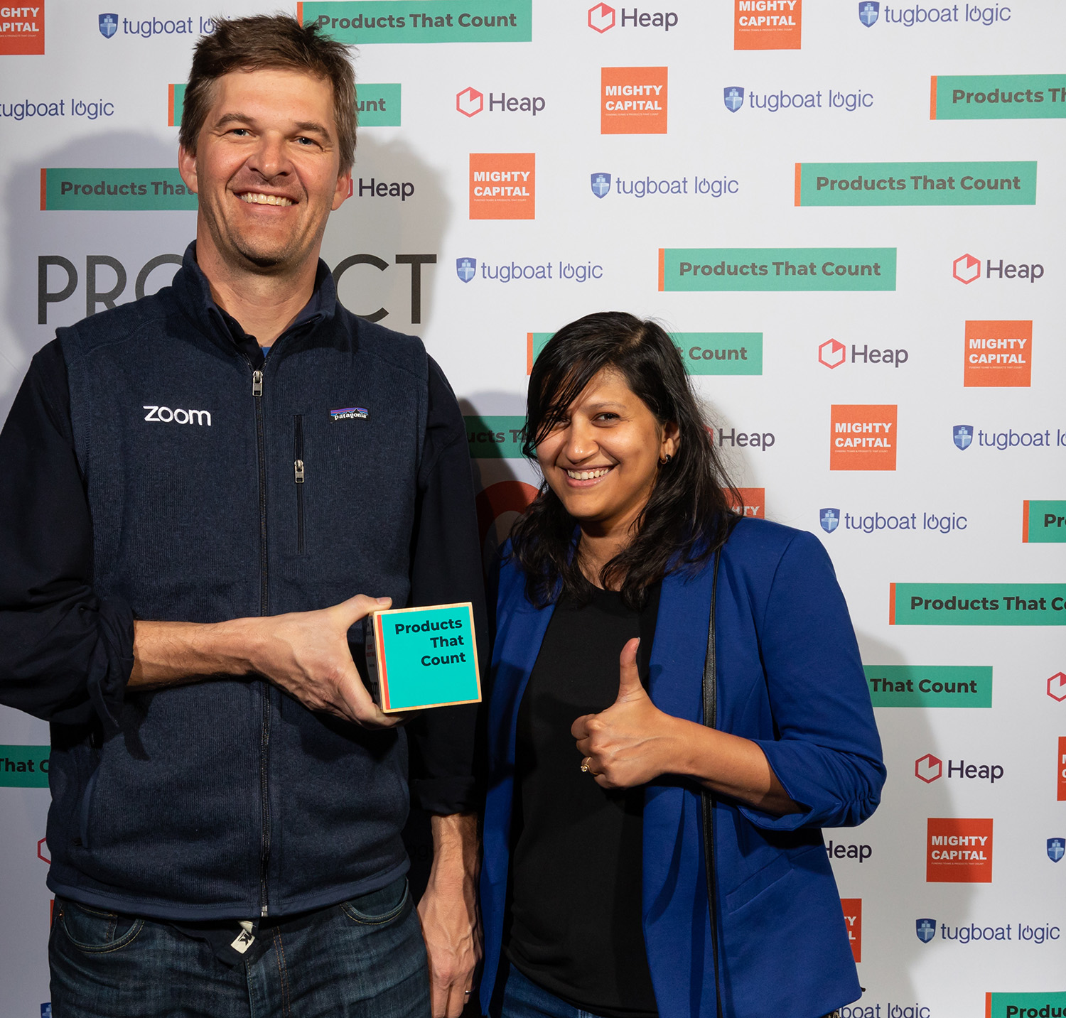 Zoom product managers John Beckmann (left) and Deepthi Jayarajan