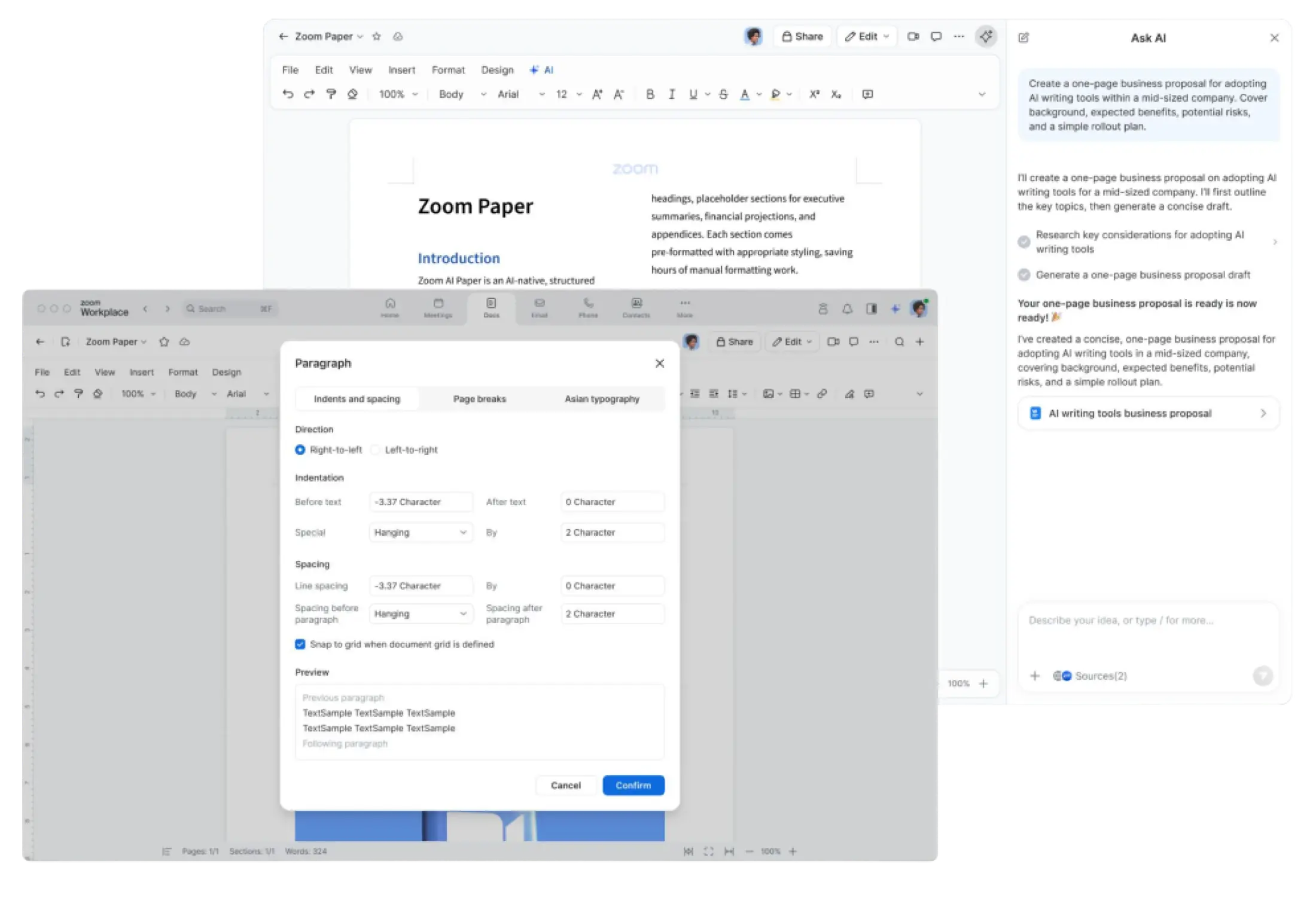 Zoom Paper