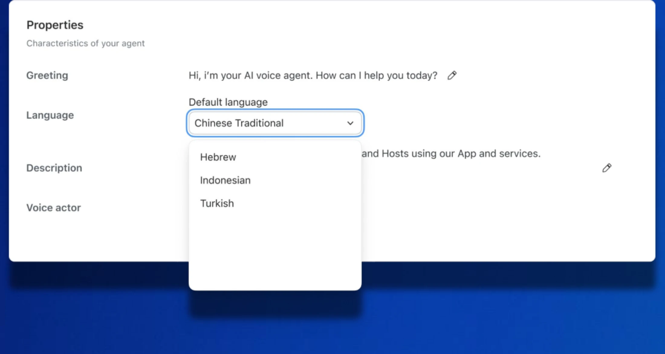 Expanded Languages for ZVA