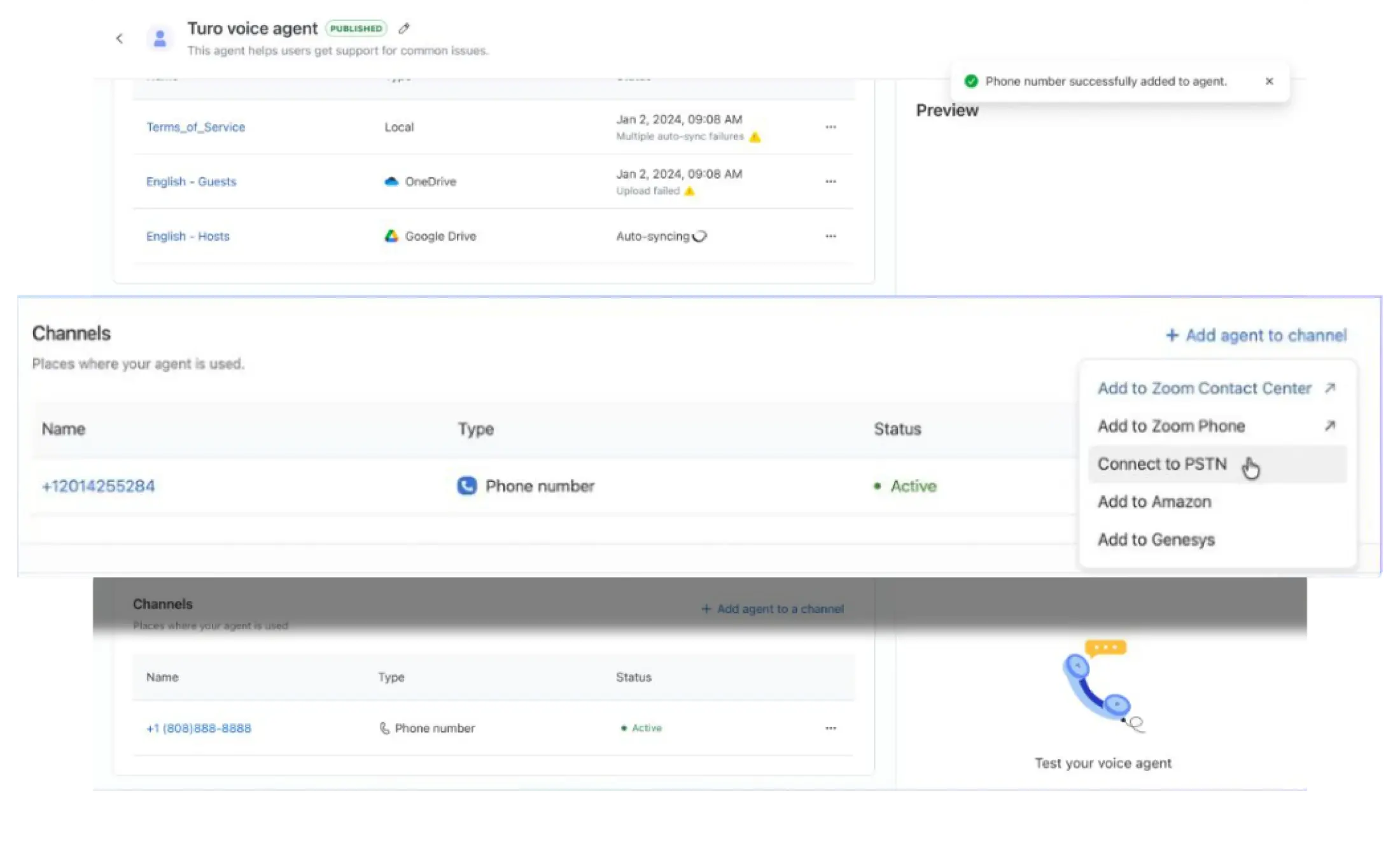 Zoom Virtual Agent Receptionist for any phone system