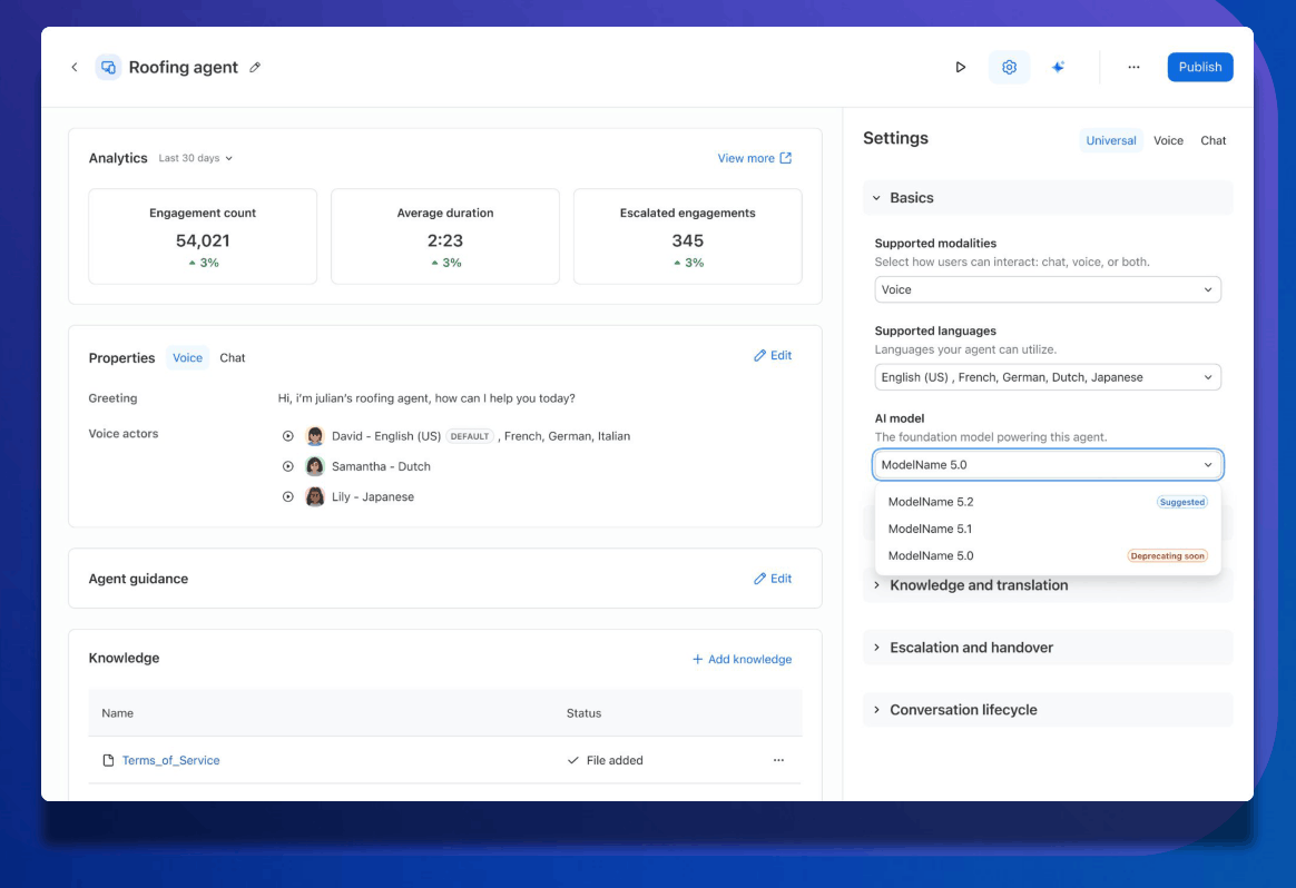 AI Model Selection and Upgrade Management