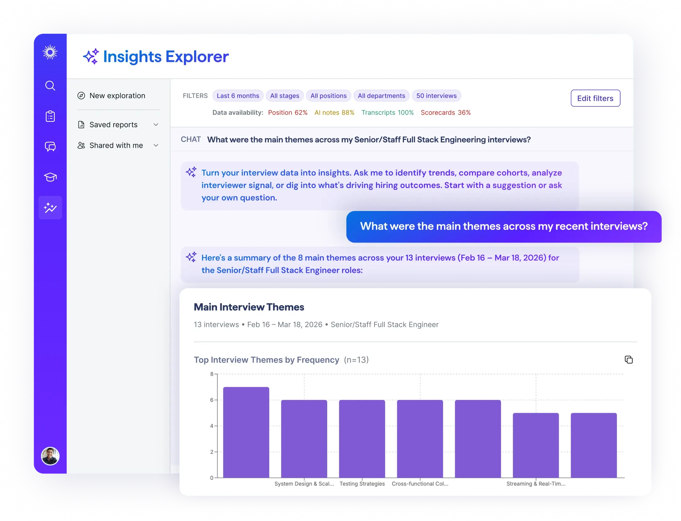 Insights Explorer in BrightHire