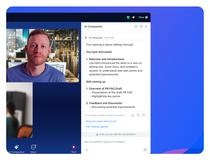 Why AI Companion for Zoom Workplace is the right alternative for you
