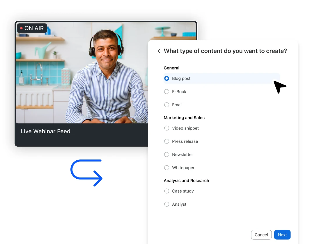 AI content generation