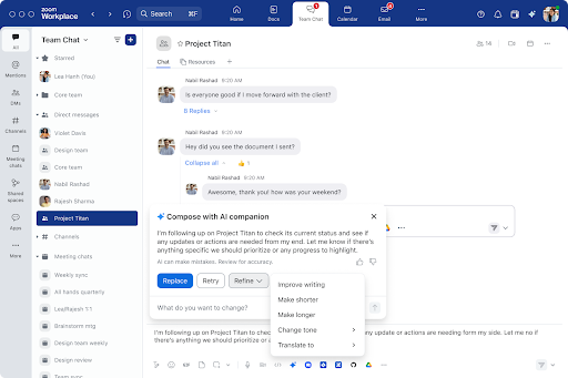 Chat compose