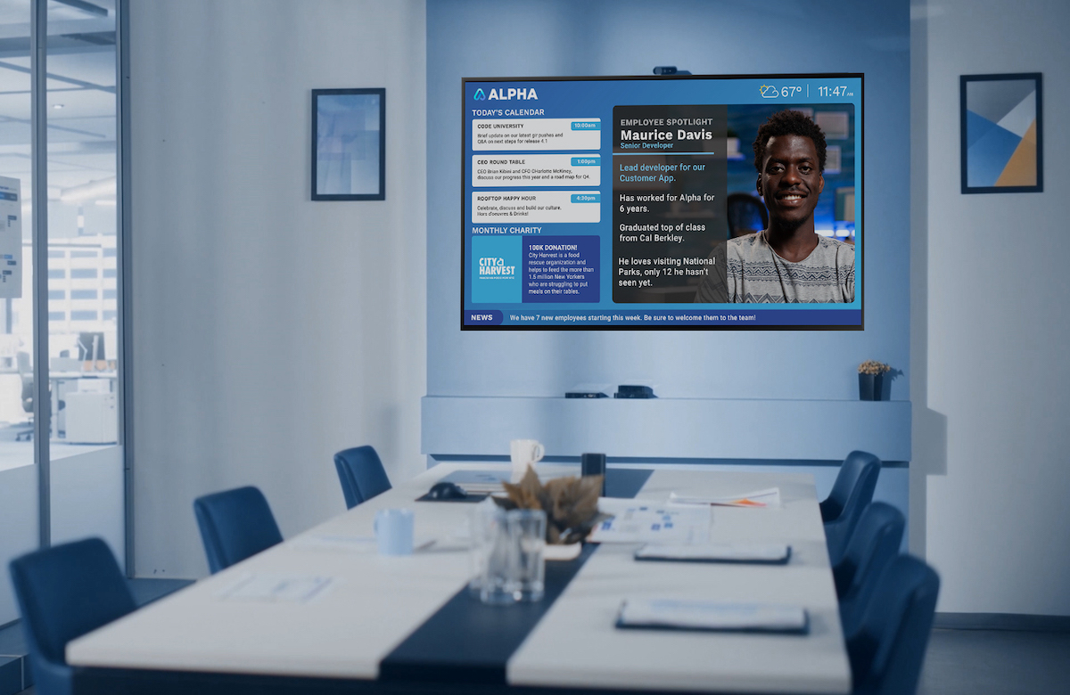 Connect people and spaces with dynamic digital signage 