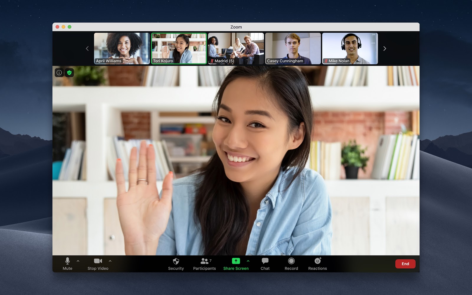 Active Speaker Zoom Call