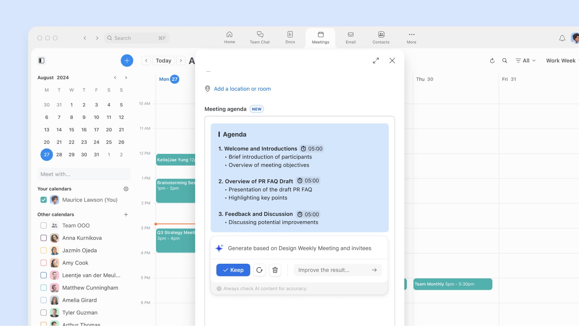 Agenda management