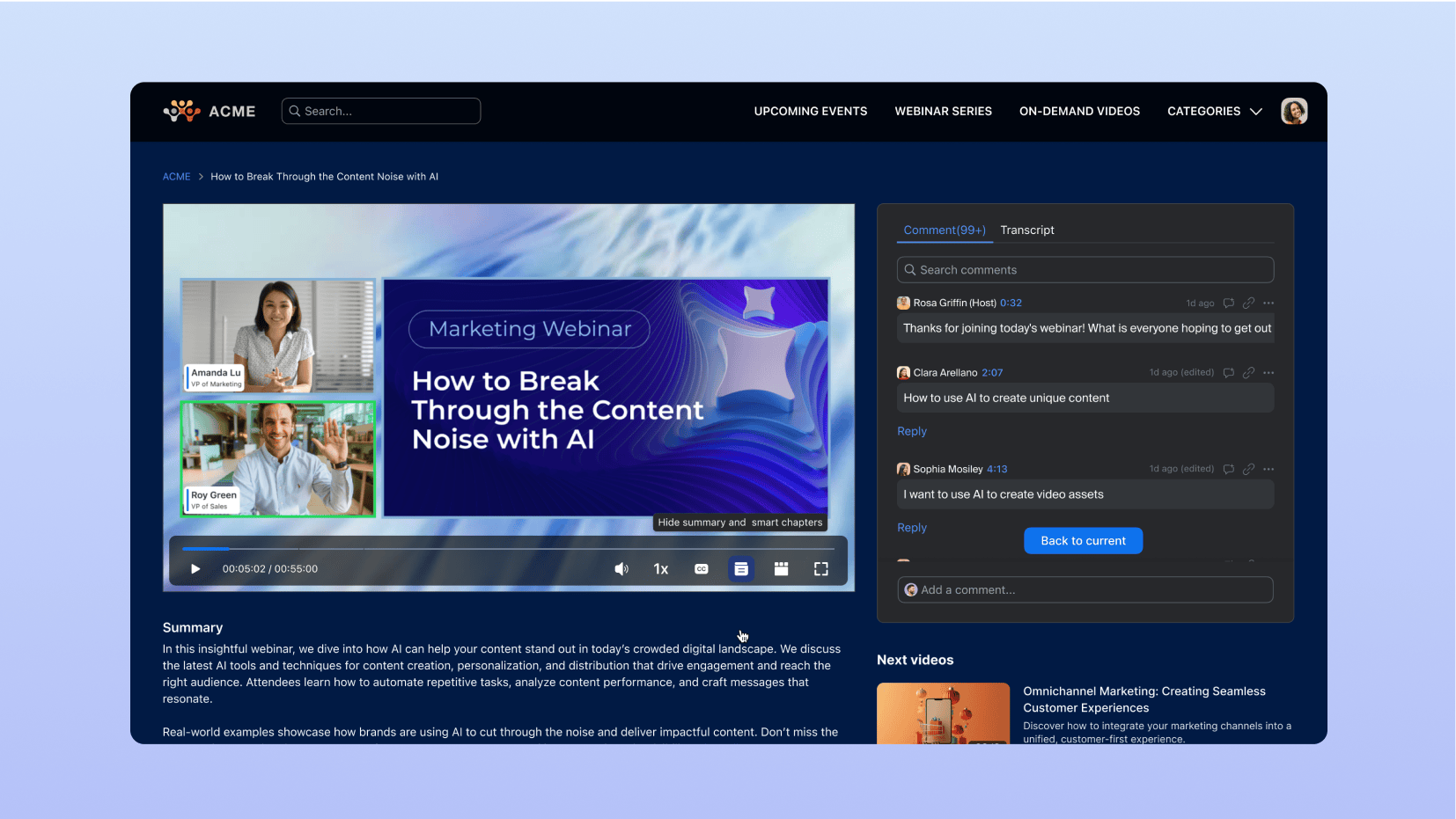 Amplify your video content