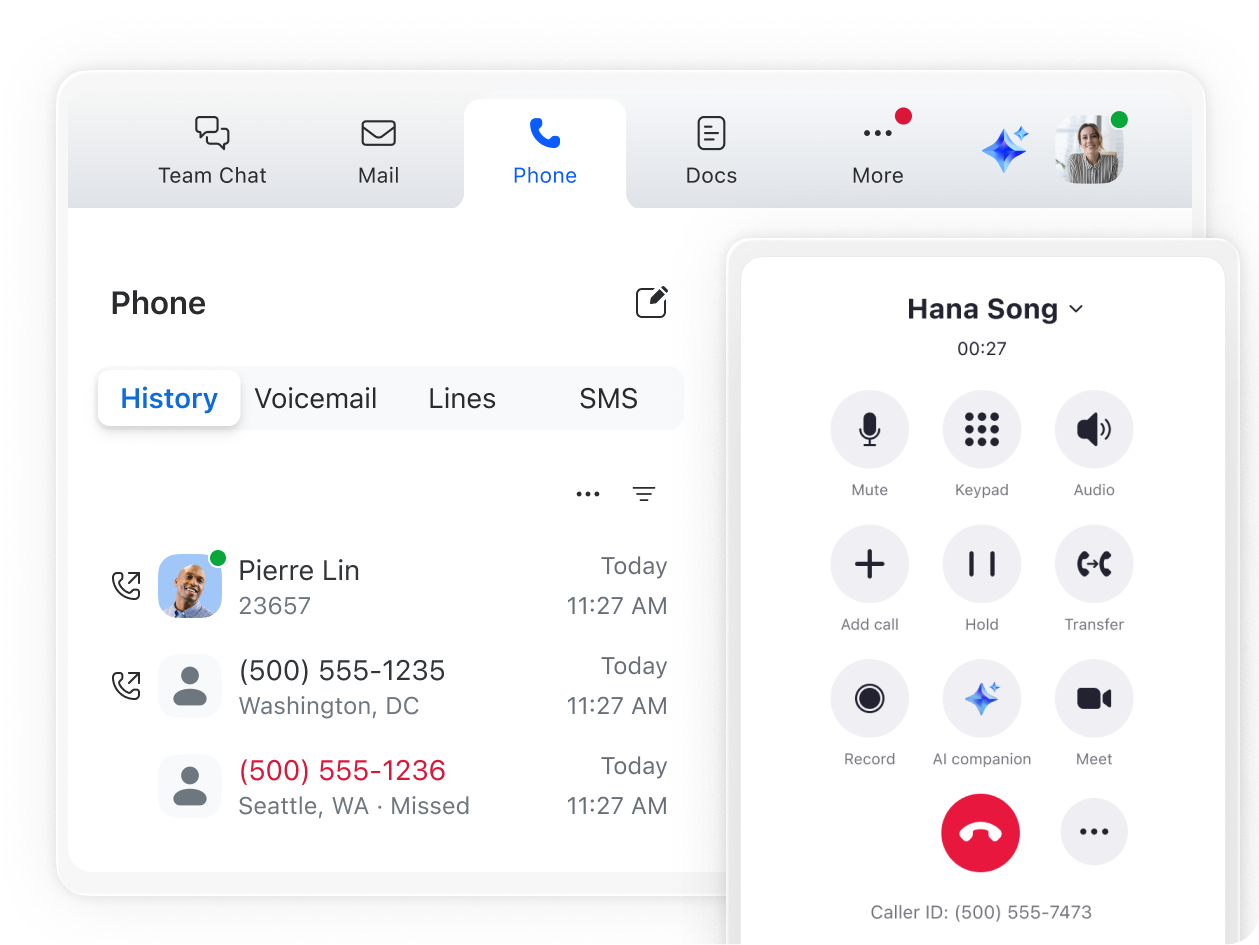 Call and connect from anywhere