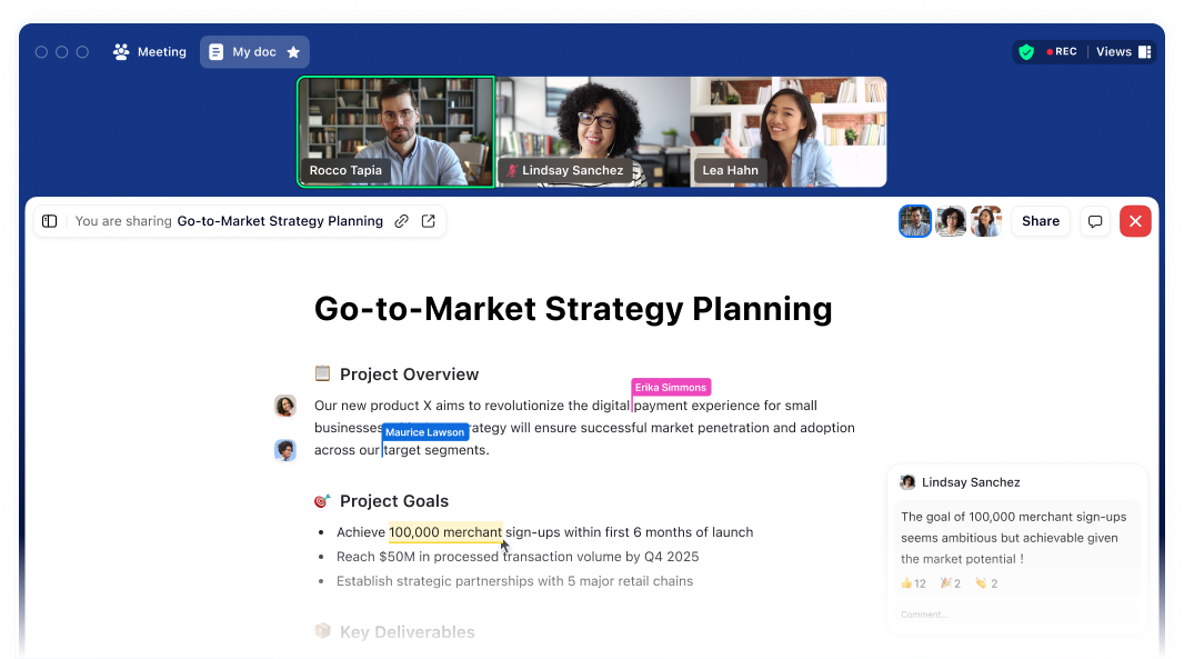 Meetings scenario image