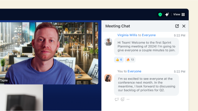 Gespräche aus Meetings fortsetzen