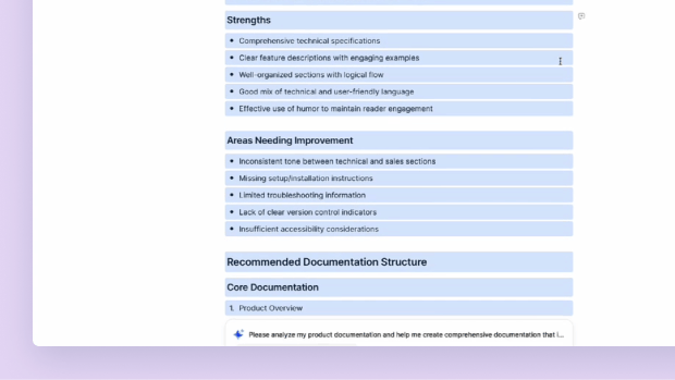 Create documentation