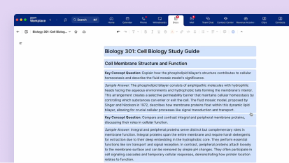 Creating a study guide
