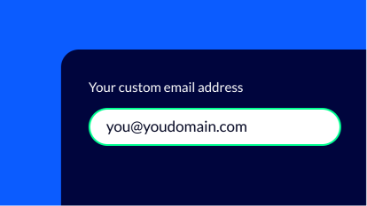 Custom email domain name