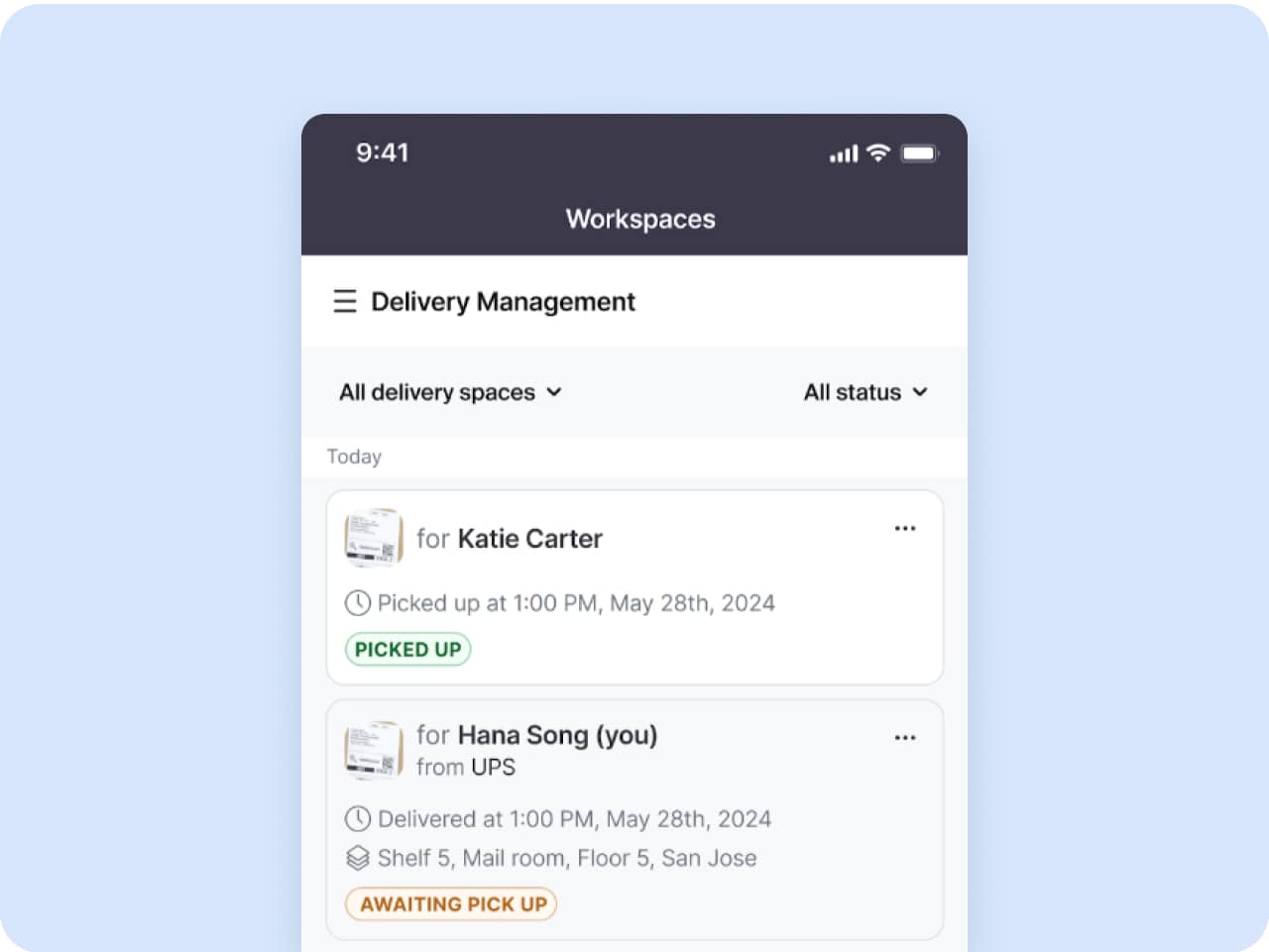 Delivery Management (coming soon)