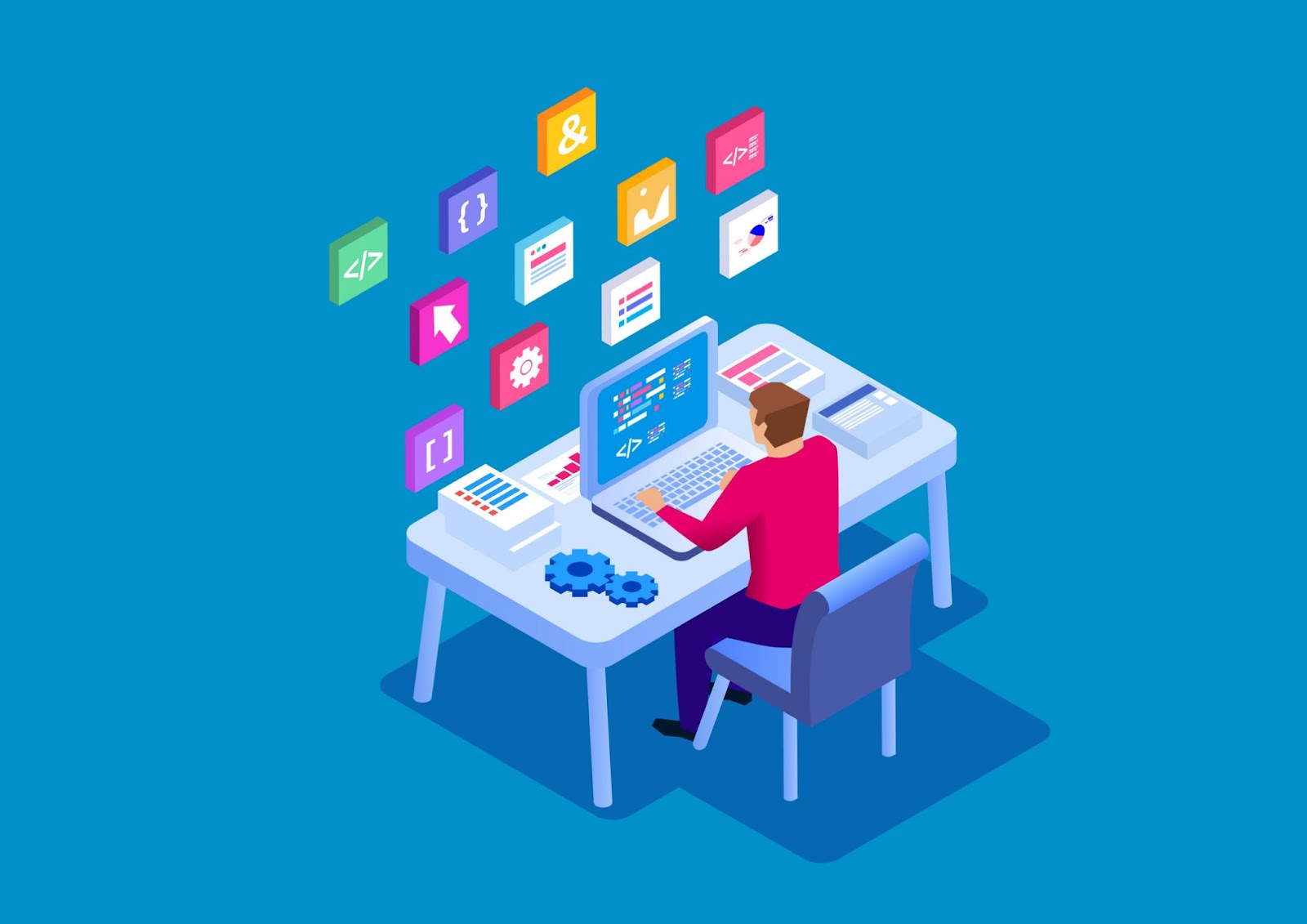 Developer building app
