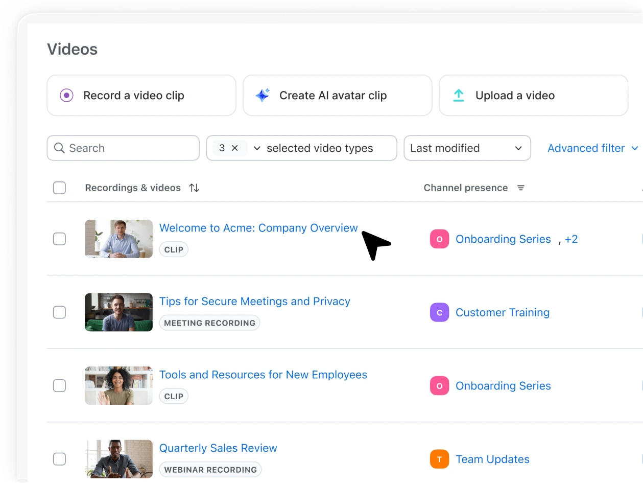Rassemblez facilement toutes vos vidéos au même endroit