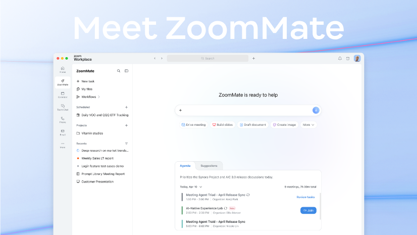 Meet ZoomMate: Zoom's next chapter in AI