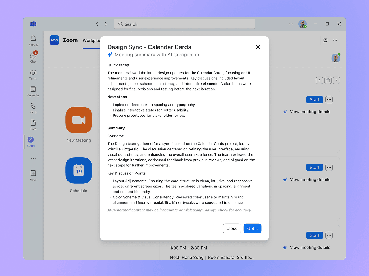 Get more done with Zoom AI Companion