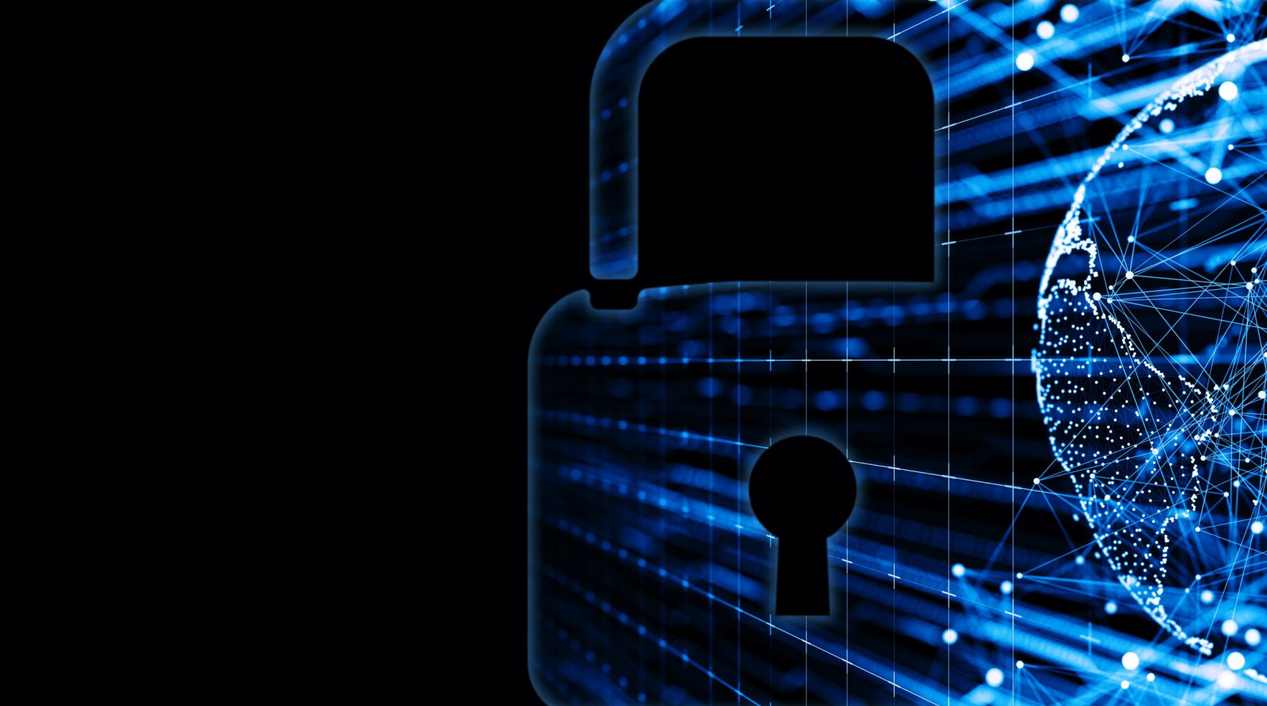 Lock technical graphic