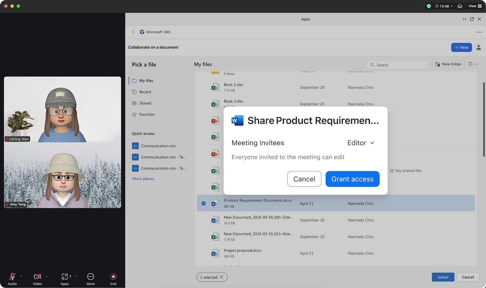 Microsoft 365 app for Zoom