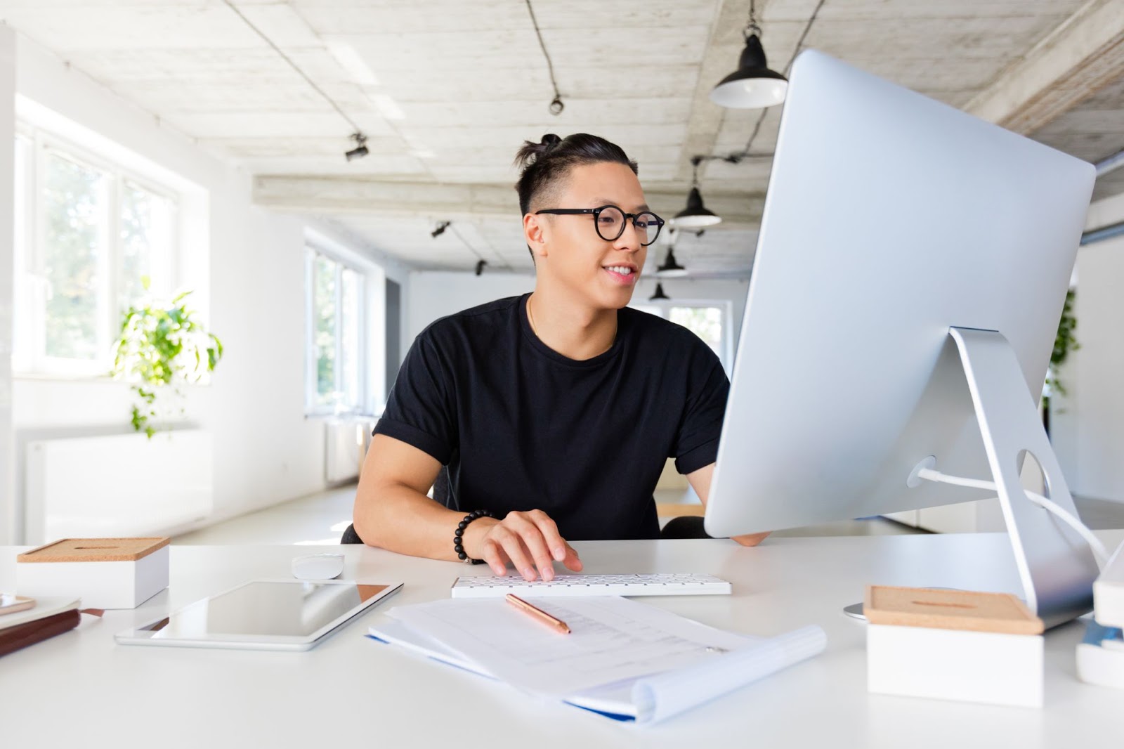 Man working from home