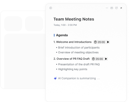 meeting notes at your fingertips