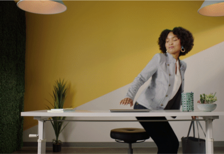 Woman at desk