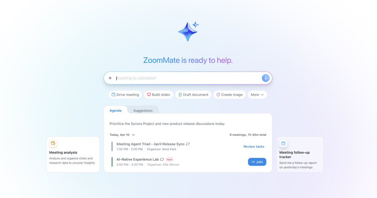 Preview of Zoom AI assistant