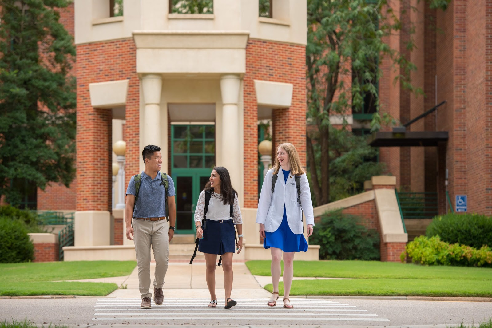 Walking to class