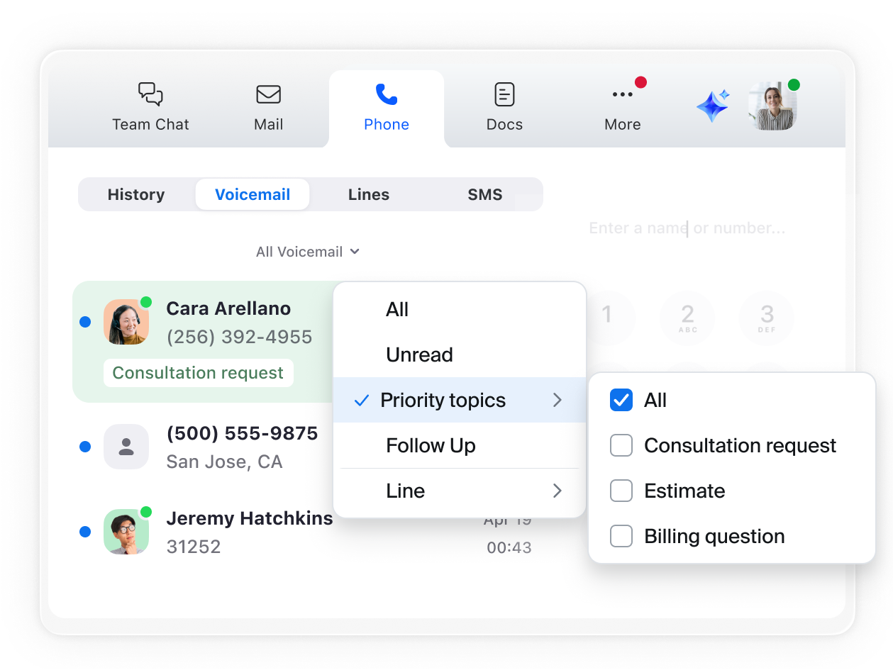 Prioritize voicemails faster