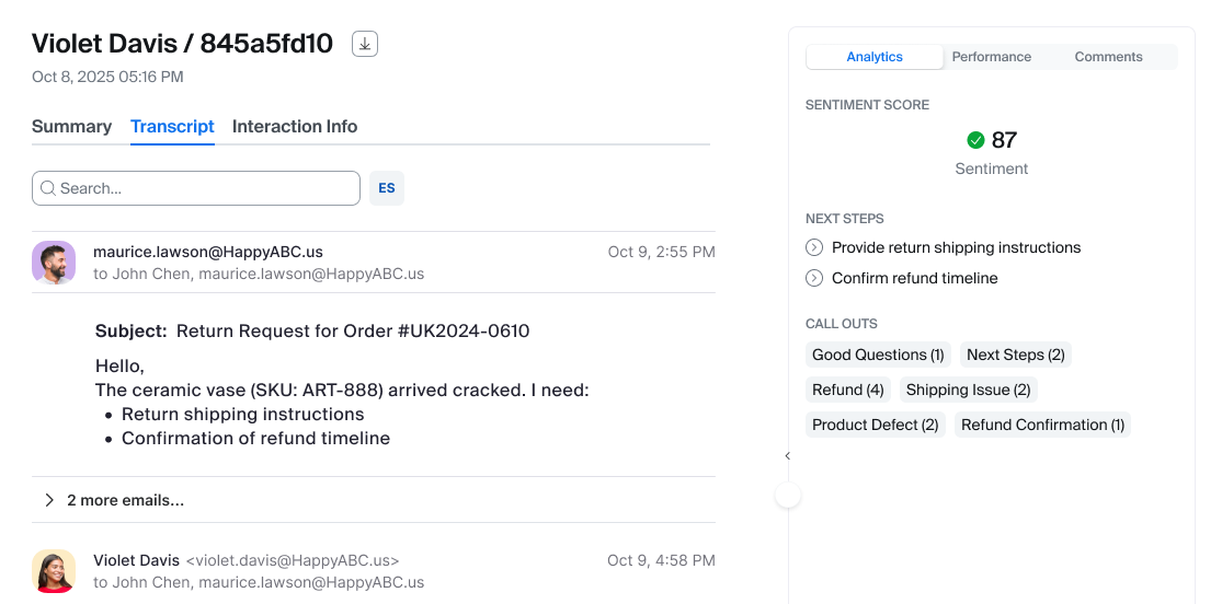 quality management for email quality management for email