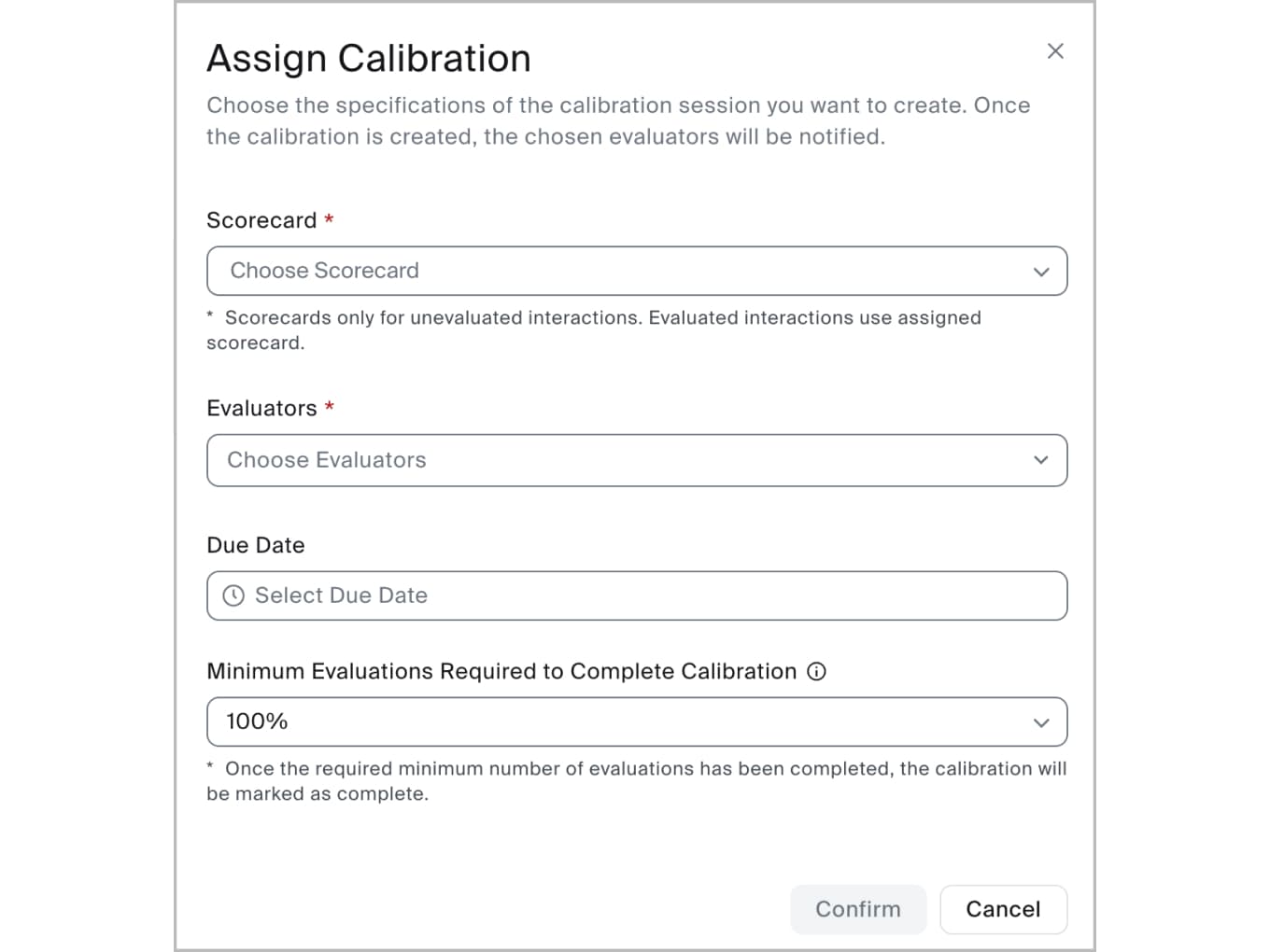 Assign Calibration