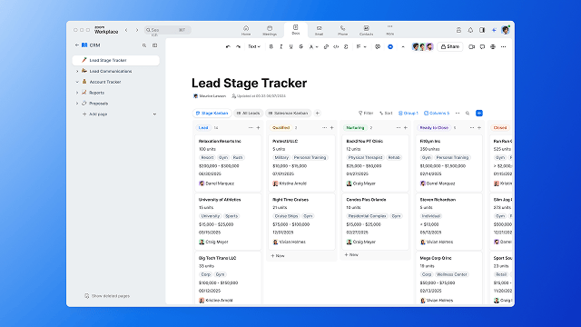 Track and manage customer interactions