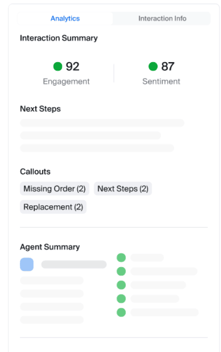 Speech analytics