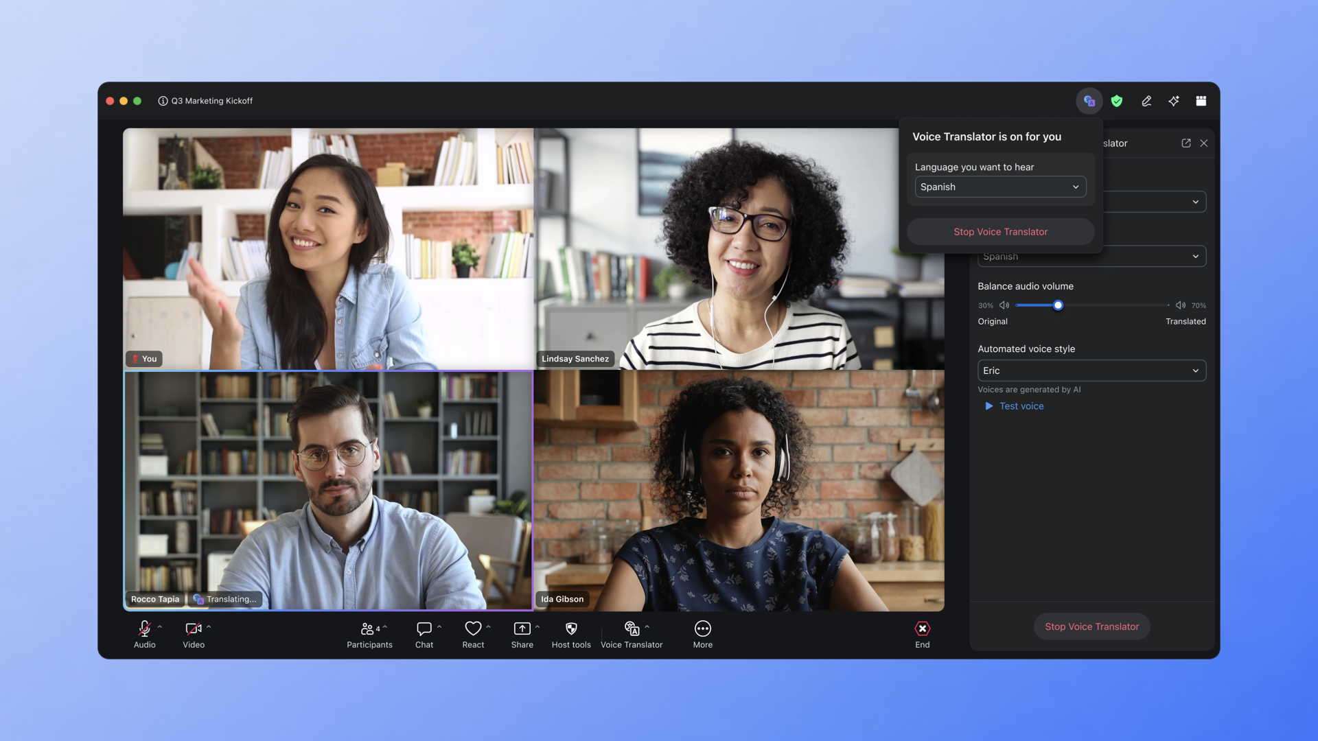 Live voice translation in Zoom: just talk, we'll handle the rest