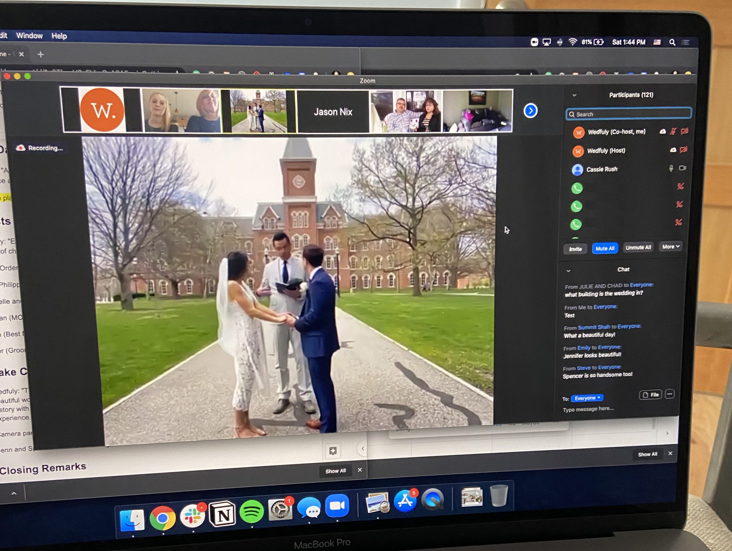 Zoom weddings