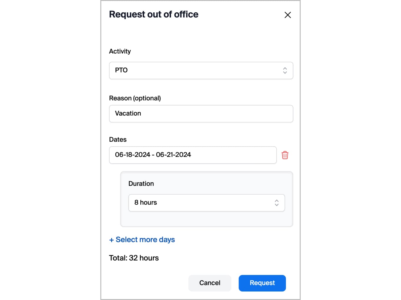 Out-of-Office Requests