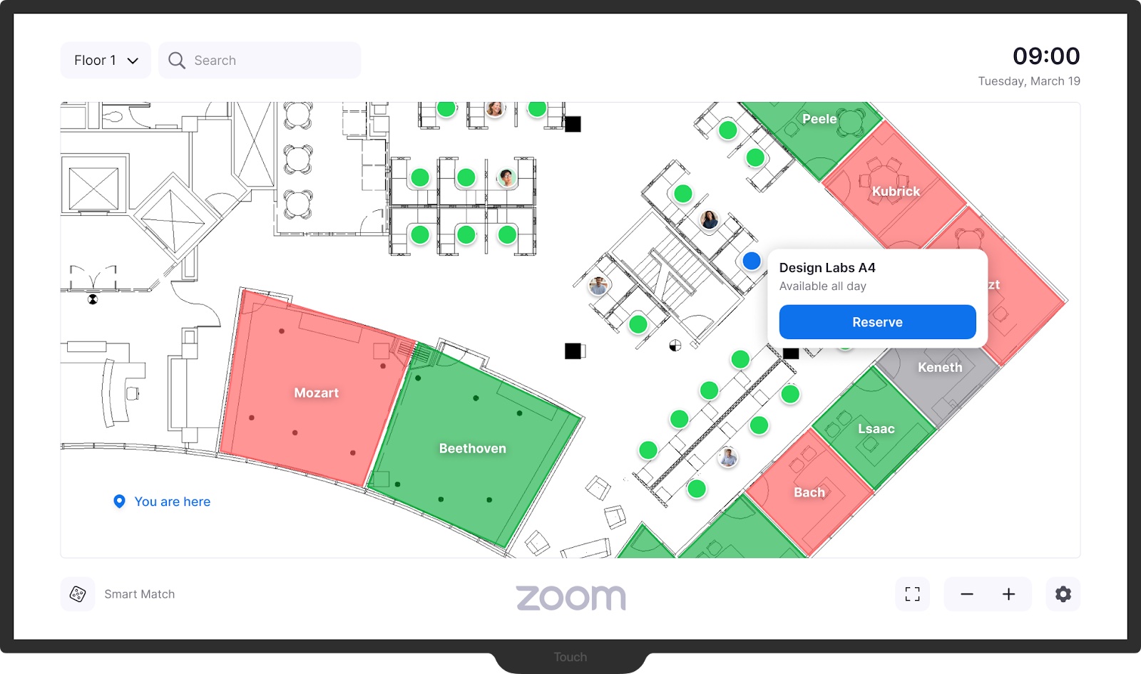 Nouveau dans Zoom : réservation d'un espace de travail, messagerie vidéo et bien plus