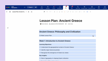 Writing a lesson plan