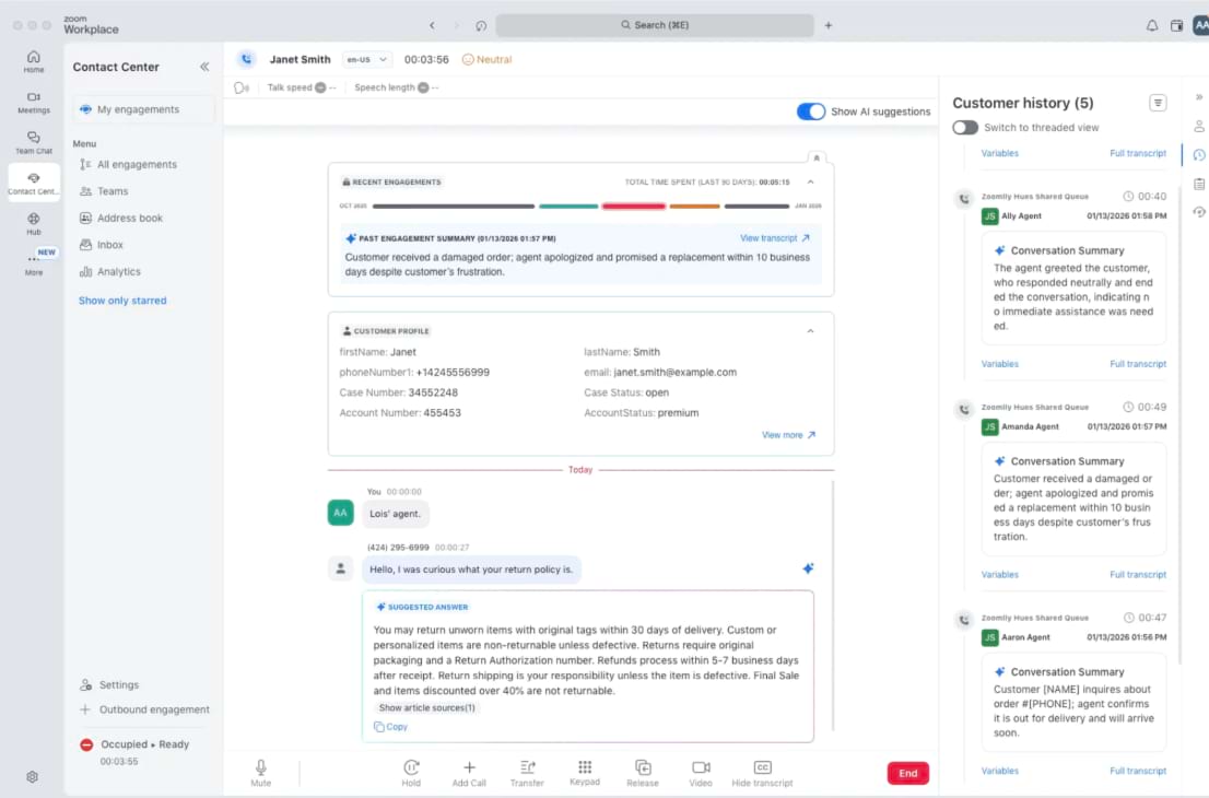 New Agent Desktop for Voice