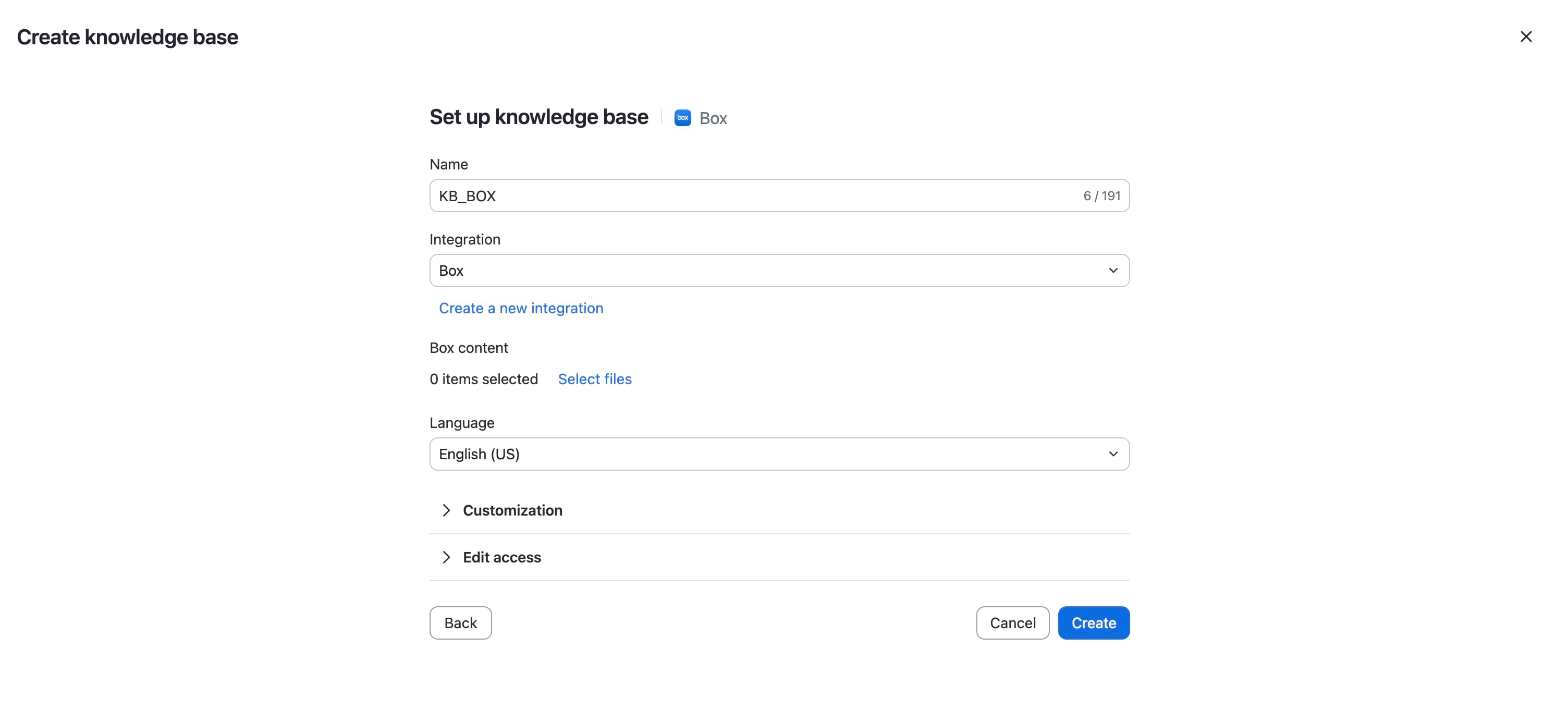 Box Knowledge Base Integration