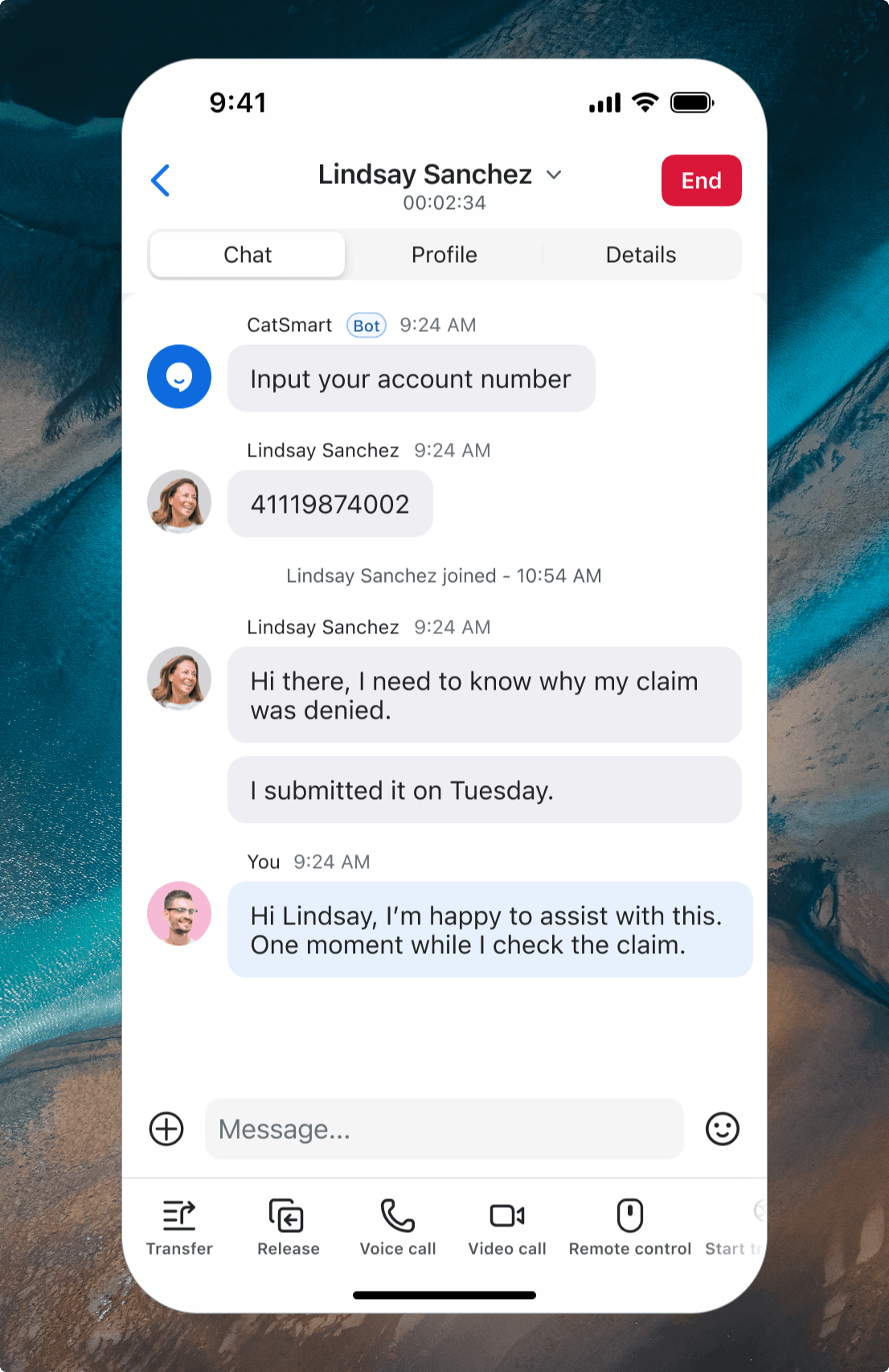 Agent Mobile for Messaging Engagements
