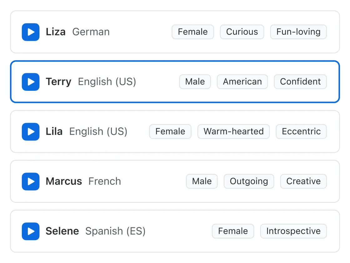 Tailor your AI agent's voice to your brand