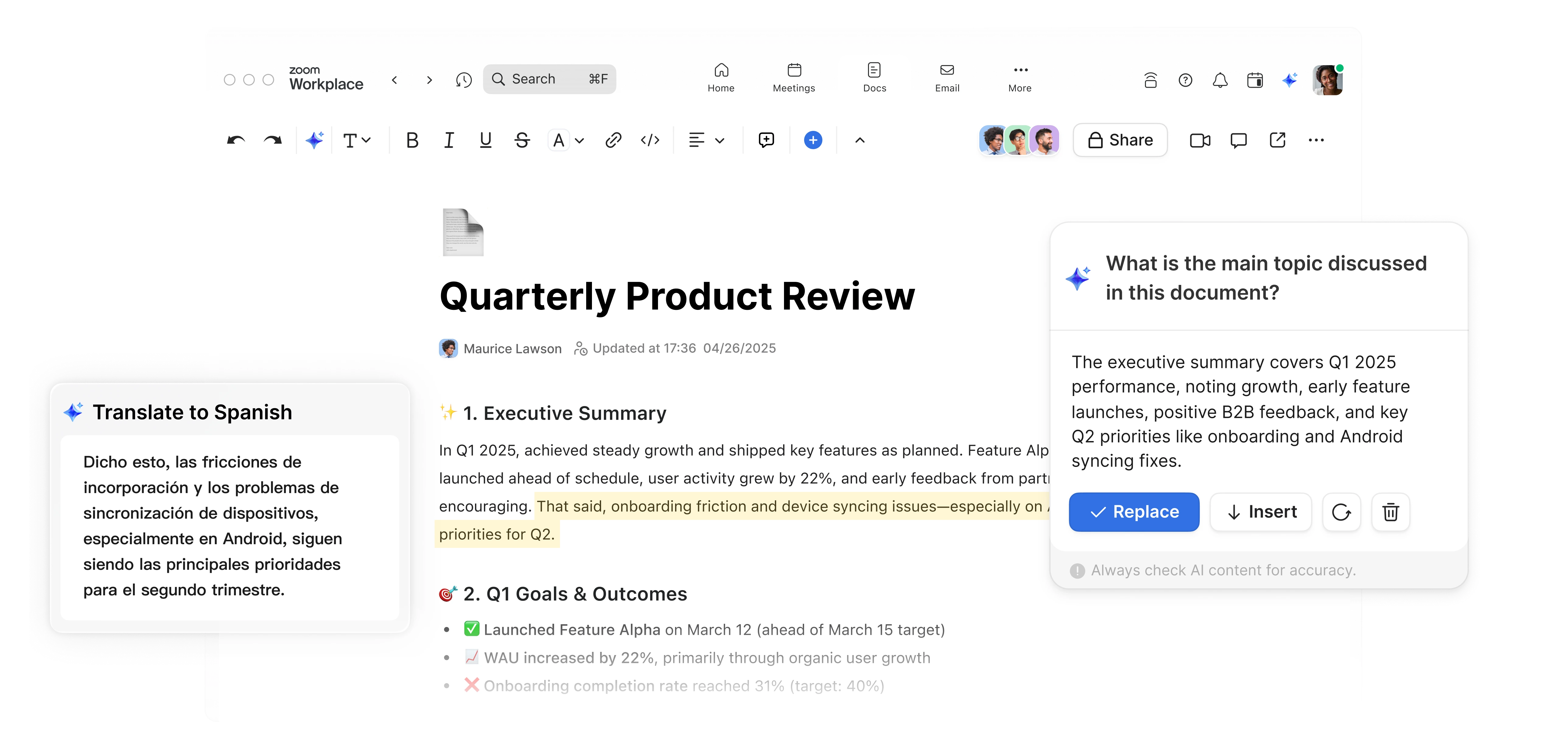 Turn conversations into collaborative docs — instantly